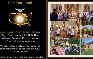 Holy Hour to Pray for the USA & Social at Gracie’s Cafe!