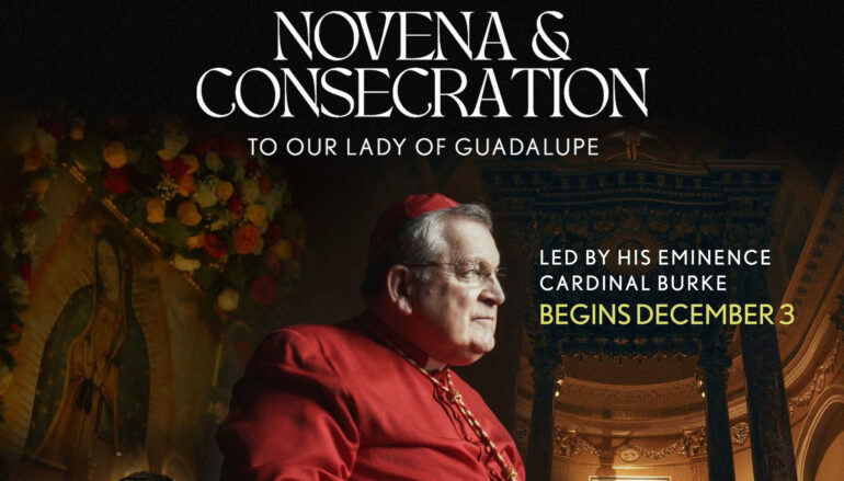 Cardinal Burke Invites You For A Nine Day Novena